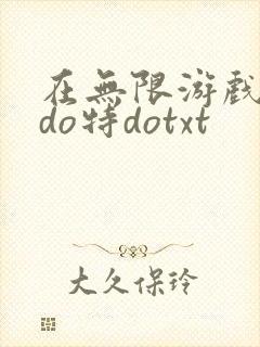 在无限游戏大里do特dotxt