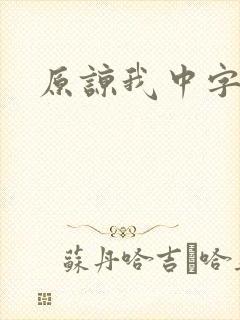 原谅我中字