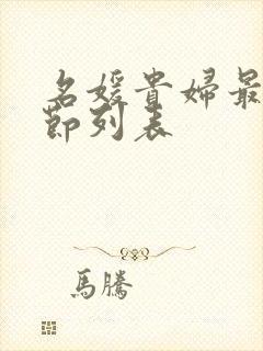 名媛贵妇最新章节列表