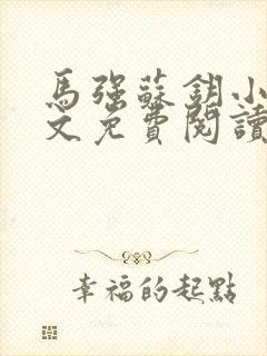 马强苏钥小说全文免费阅读最新章节