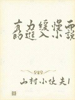 有力缓慢而坚定的进入小说