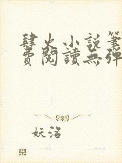 肆火小说笔趣免费阅读无弹窗