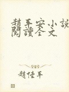 赵平安小说免费阅读全文