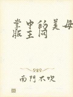 掌中的美母第一版主网