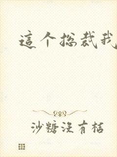 这个总裁我要了