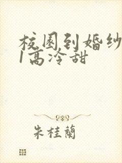 校园到婚纱1V1高冷甜