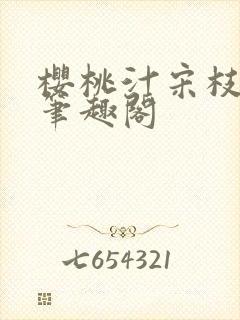 樱桃汁宋枝江野笔趣阁