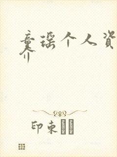 童瑶个人资料简介