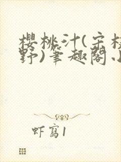 樱桃汁(宋枝江野)笔趣阁小说