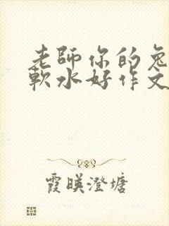 老师你的兔子好软水好作文免费阅读