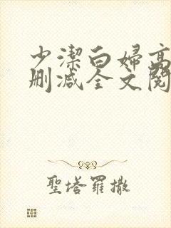 少洁白妇高义无删减全文阅读