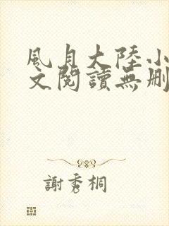 风月大陆小说全文阅读无删减