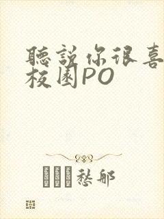 听说你很喜欢我校园PO