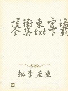 侯卫东官场笔记全集txt下载