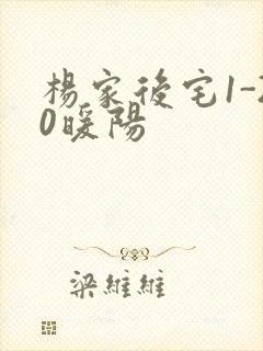 杨家后宅1-20暖阳