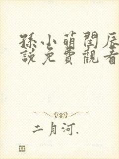 孙小萌闫辰的小说免费观看