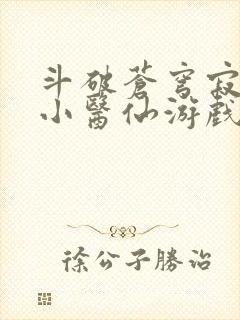 斗破苍穹寂寞的小医仙游戏世界