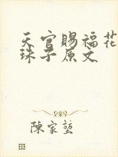 天官赐福花怜塞珠子原文