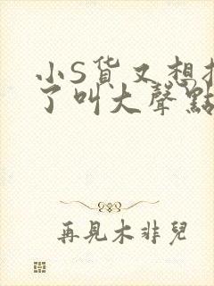 小S货又想挨C了叫大声点小