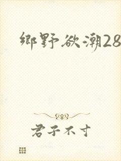 乡野欲潮28章