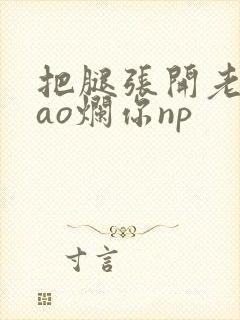 把腿张开老子cao烂你np