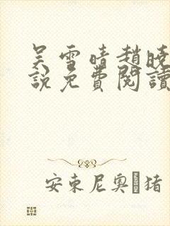 吴雪晴赵晓东小说免费阅读