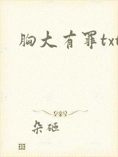 胸大有罪txt