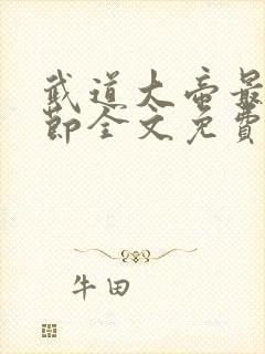 武道大帝最新章节全文免费阅读