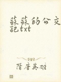 苏苏的公交车日记txt