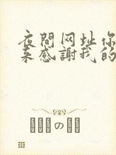 夜间网址你会回来感谢我的