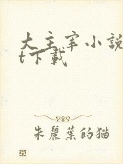 大主宰小说txt下载