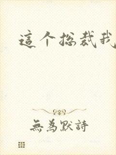 这个总裁我要了