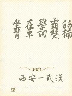 坐在学霸的鸡上背单词双楠