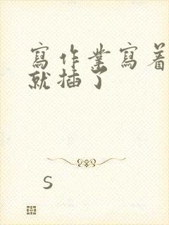 写作业写着写着就插了