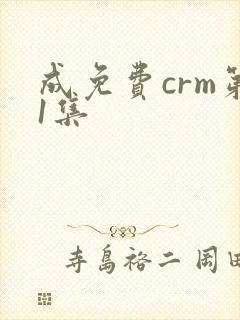 成免费crm第1集