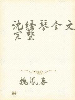 沈绣琴全文阅读完整