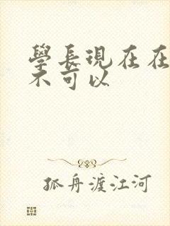 学长现在在上课不可以