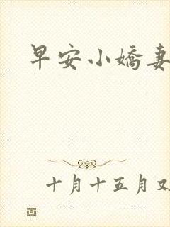 早安小娇妻