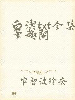 白洁txt全集笔趣阁
