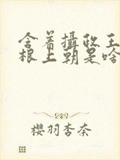 含着摄政王的紫根上朝是啥小说