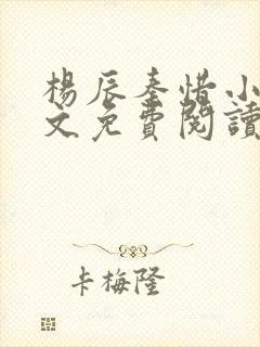 杨辰秦惜小说全文免费阅读完整版