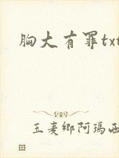 胸大有罪txt