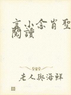 言小念肖圣免费阅读