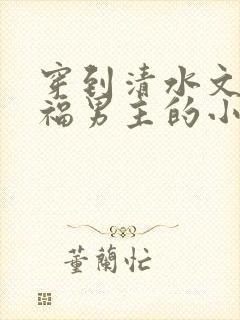 穿到清水文里造福男主的小说