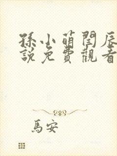 孙小萌闫辰的小说免费观看