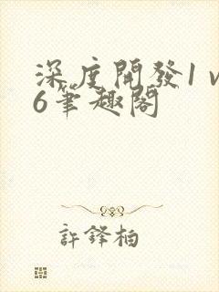 深度开发1 v6笔趣阁