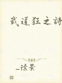 武道狂之诗