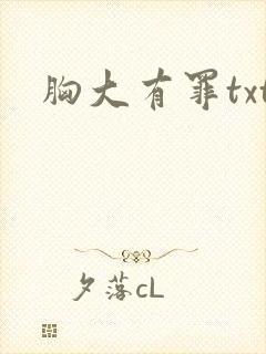 胸大有罪txt