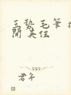 玉势 毛笔 撑开 夹住