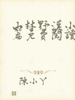 山林野汉小说全篇免费阅读